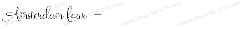 Amsterdam four字体字体转换